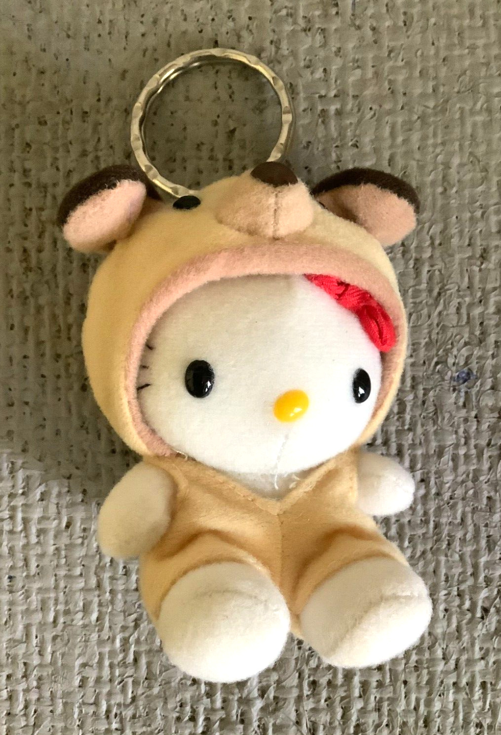 1998 Plush Hello Kitty Vintage Sanrio Smiles Costume Keychain Puppy Rare