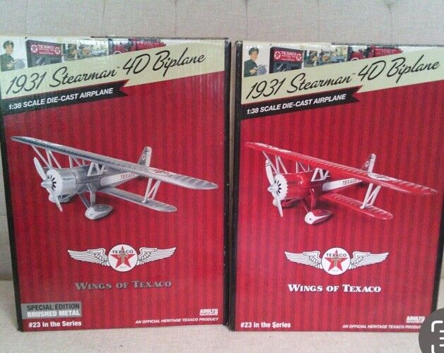 Texaco 1931 Stearmam 40 Biplane #23 In Series. One Regular & One Special Set NEW