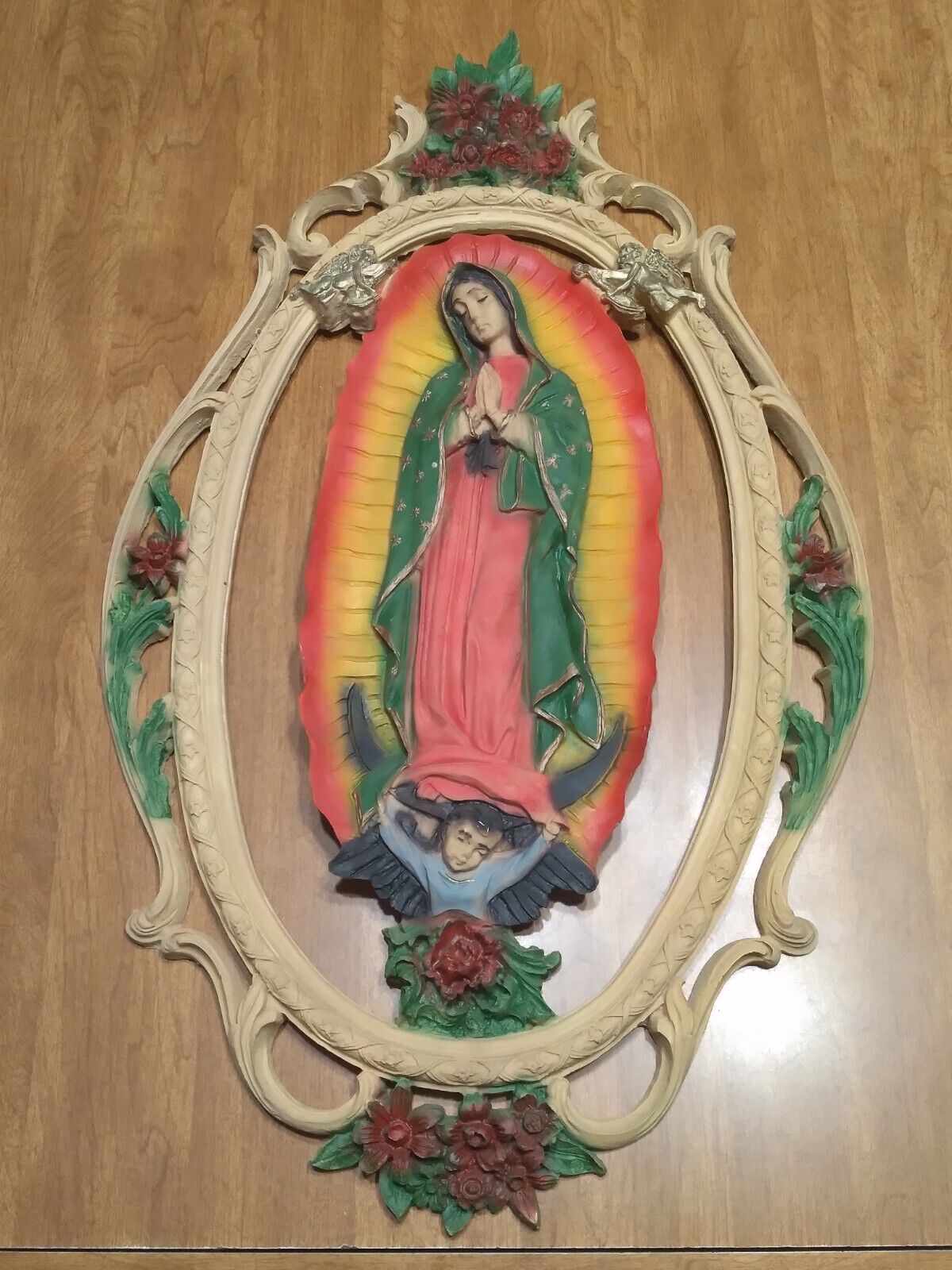  Vintage Virgen De Guadalupe Wall Art 15.5\