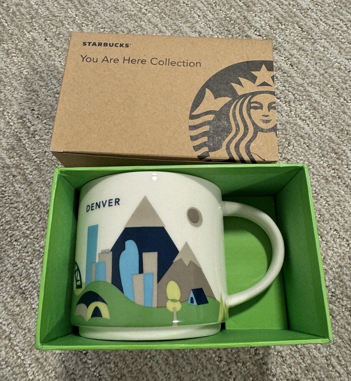Starbucks YAH Denver Coffee Mug Cup 14oz. - You are Here - Brand New