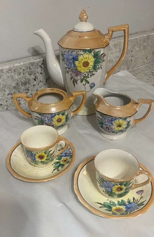 Vintage Luster ware Tea Set Made In Japan