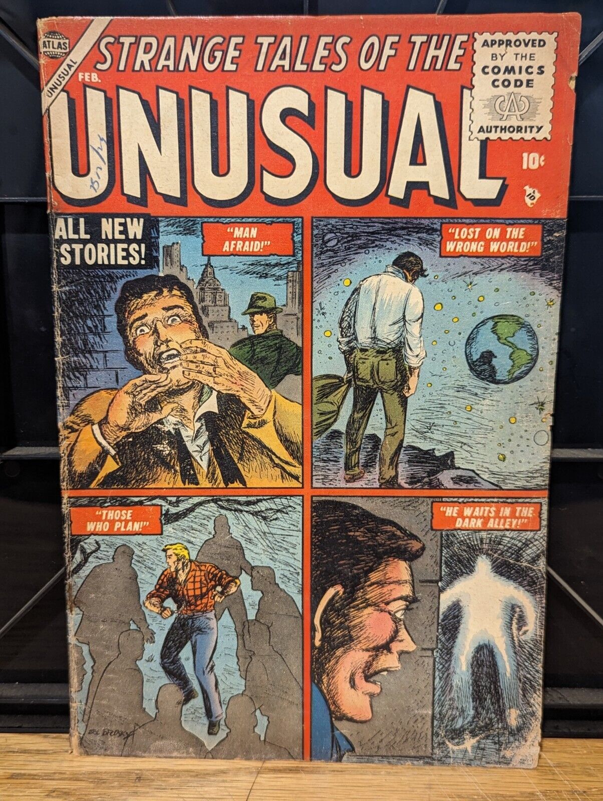 Strange Tales of the Unusual 2 HTF G/VG Golden Age Horror  Atlas Comics FEB 1956