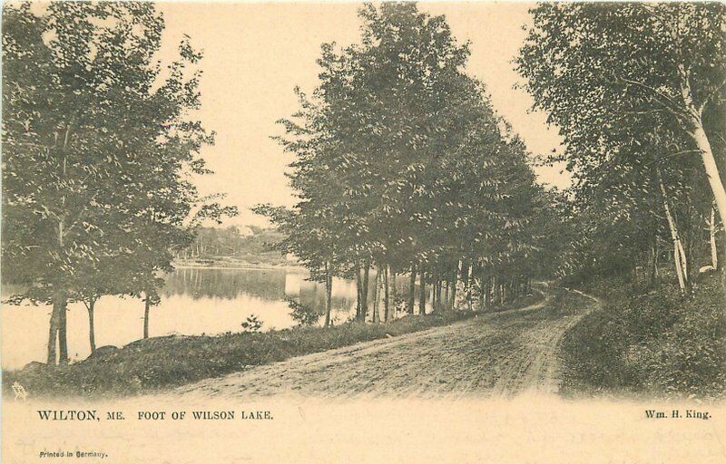 Wilton Maine Foot of Wilson Lake King Tuck #2143 C-1905 Postcard 21-13378