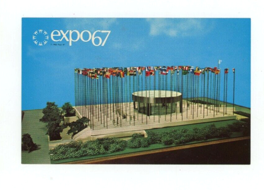 Vintage Postcard  CANADA MONTREAL   EXPO 1967 PAVILLON OF THE NATIONS  CHROME