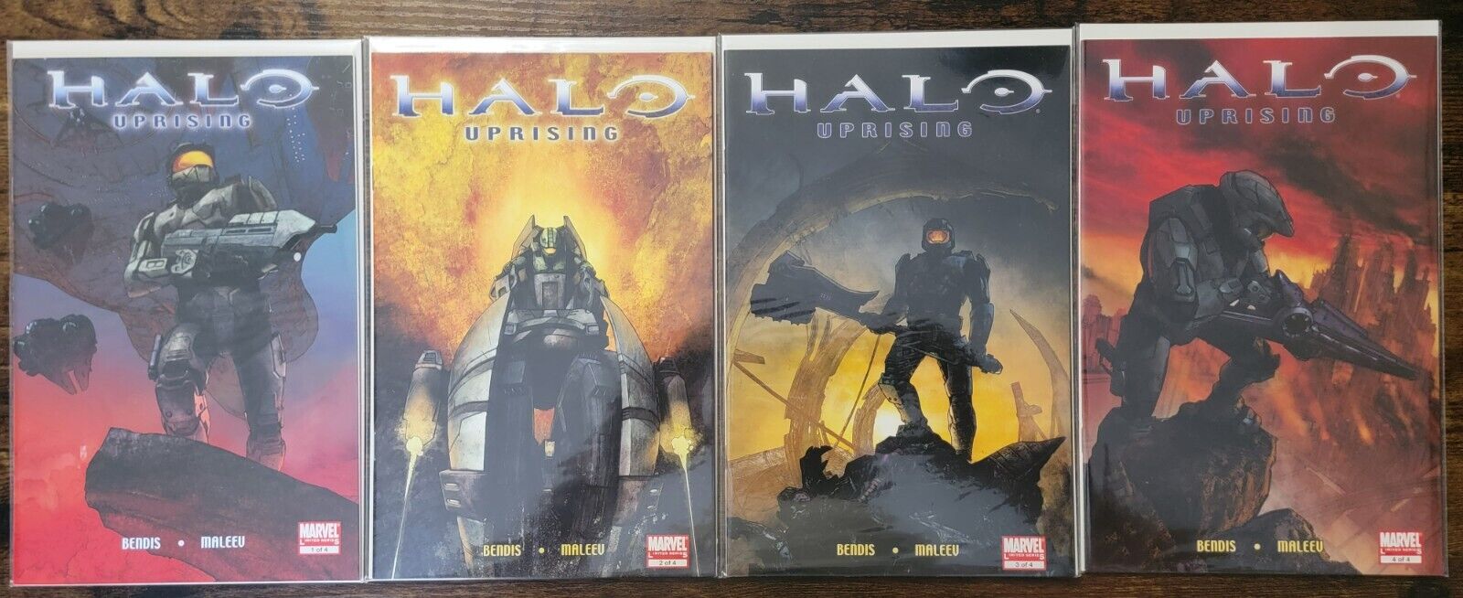 Halo Uprising #1 - 4 Full Set NM - Marvel Comics  Xbox Microsoft - Bendis/Maleev