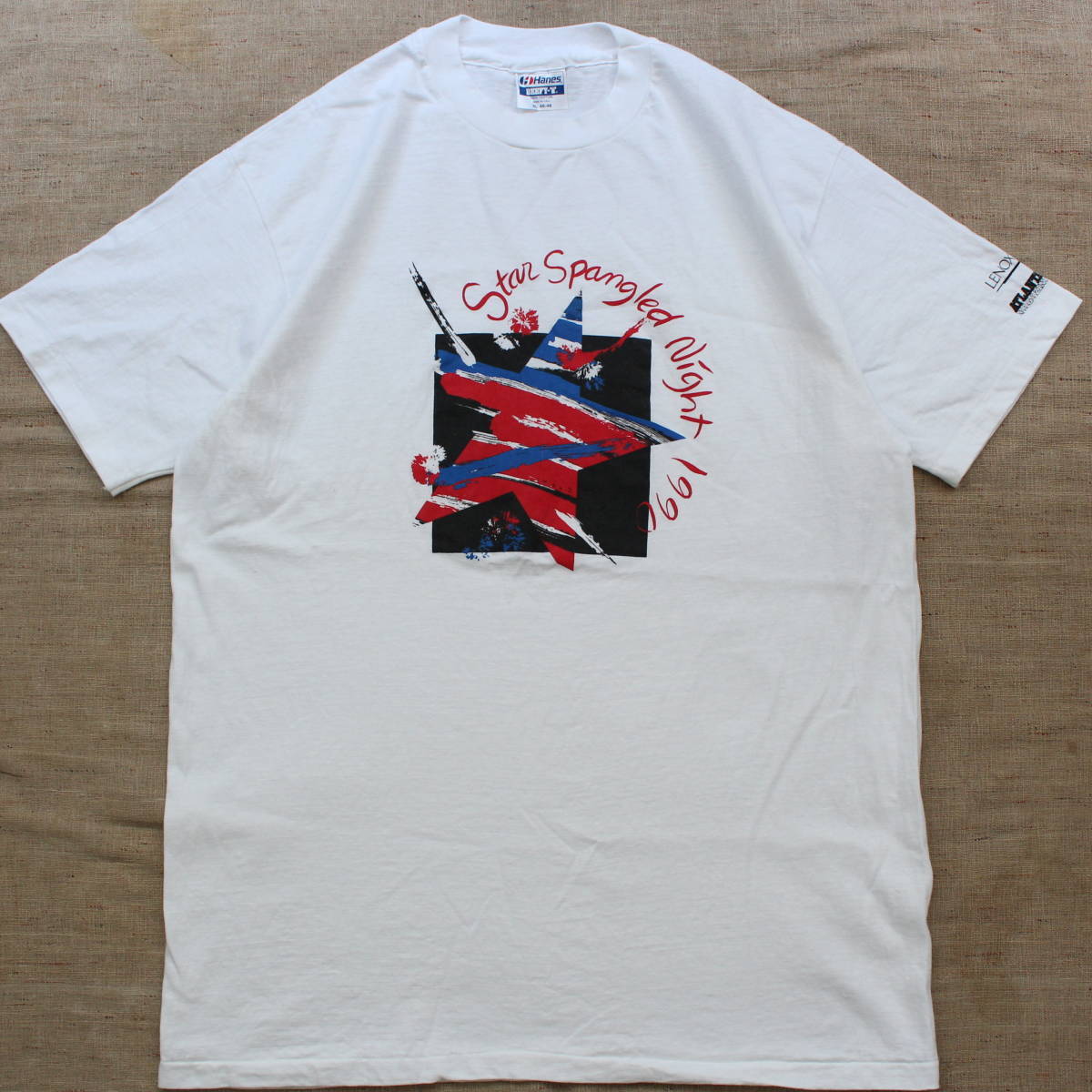 1990 Star Spangled Night Vintage T-Shirt Usa America National Anthem Starry Star