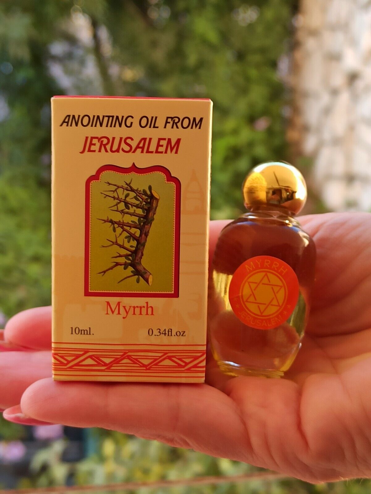 Anointing Oil From Jerusalem  Myrrh Product Holy Land Blessed Gift