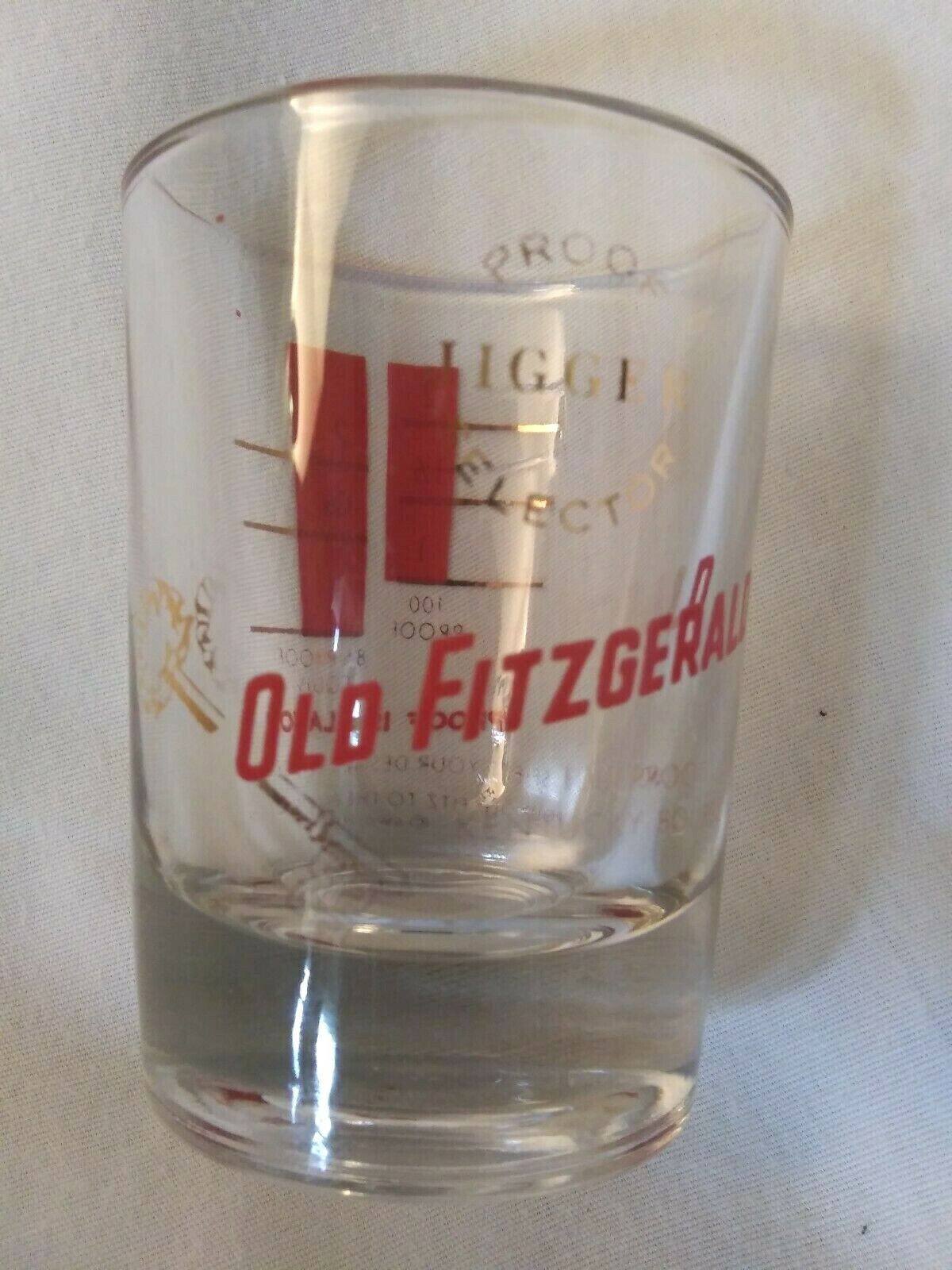 Old Fitzgerald 100 Proof Kentucky Bourbon Proof Selector Jigger Shot Glass 1956
