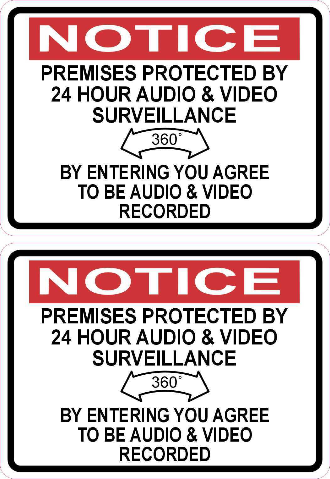 StickerTalk Notice Audio and Video Stickers, 3.5 inches x 2.5 inches