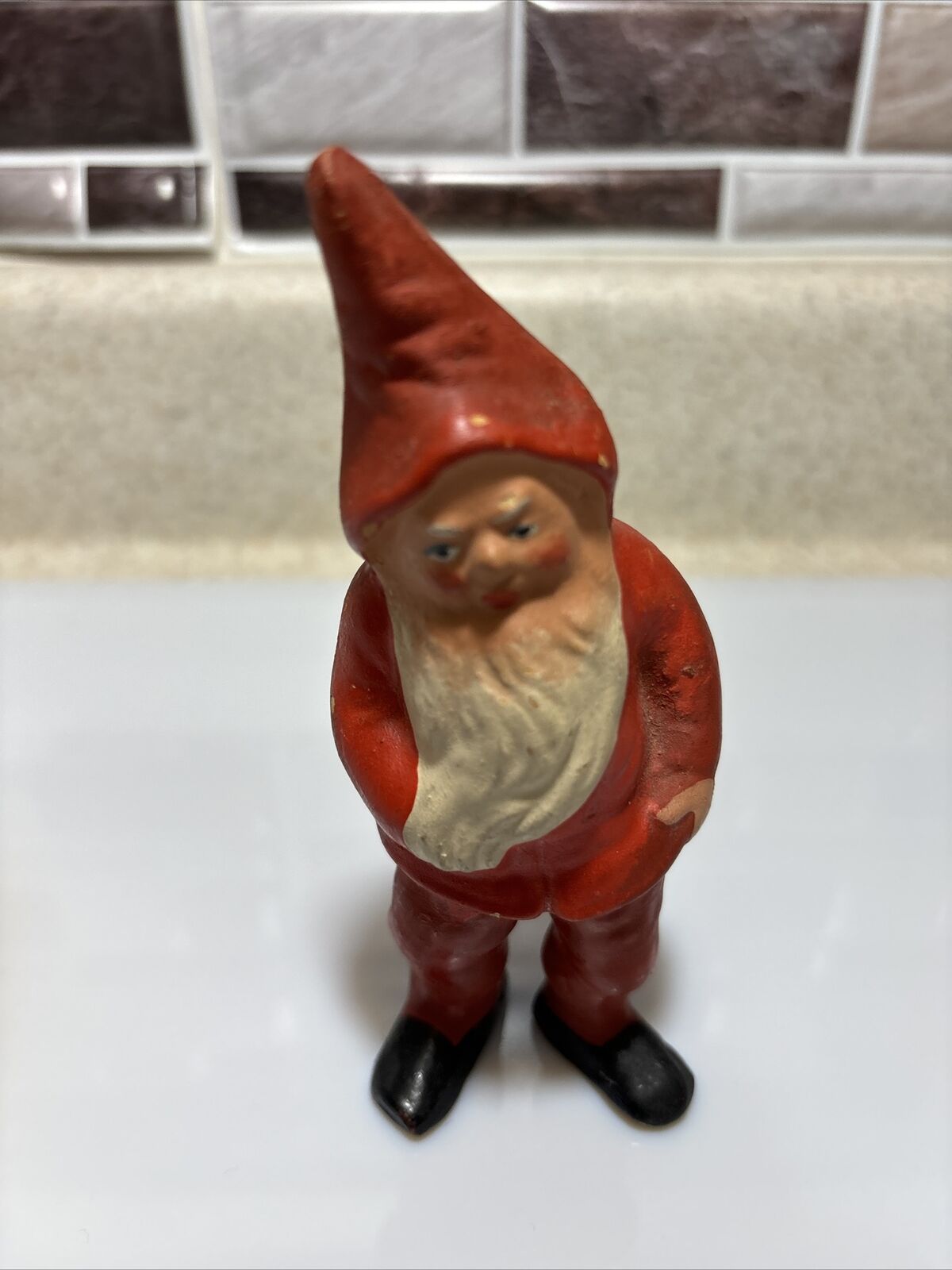 Gnome Garden Antique Rare 5” Signed Garden Early