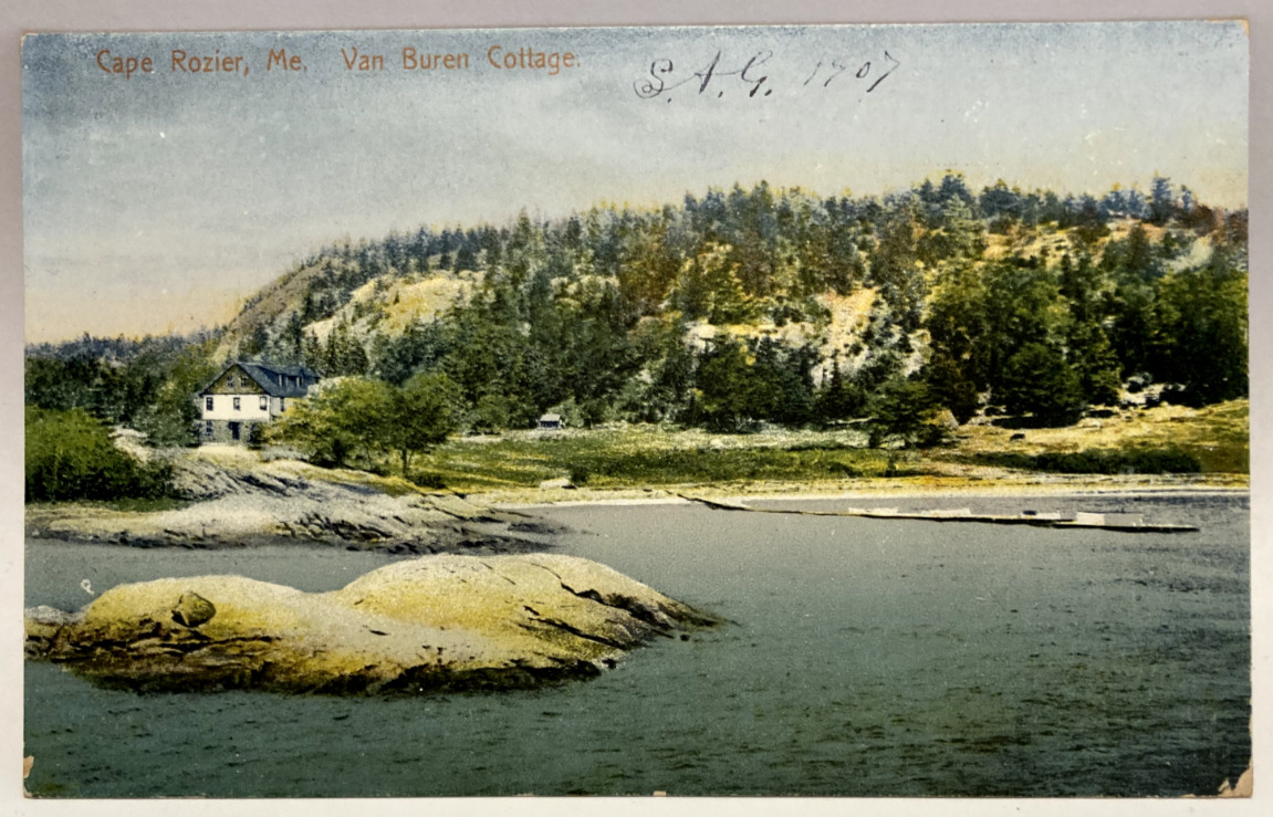 Van Buren Cottage, Cape Rozier, Maine ME Vintage Postcard