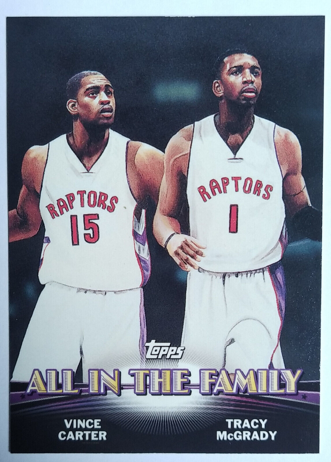 VINCE CARTER / TRACY McGRADY TC5 TOPPS COMBOS ALL IN THE TIME 2000-01