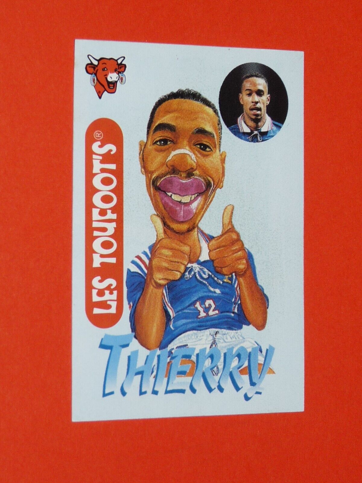 THIERRY HENRY AS MONACO COW QUI RIT TOUFOOT'S FOOTBALL FRANCE 98 1998 PANINI