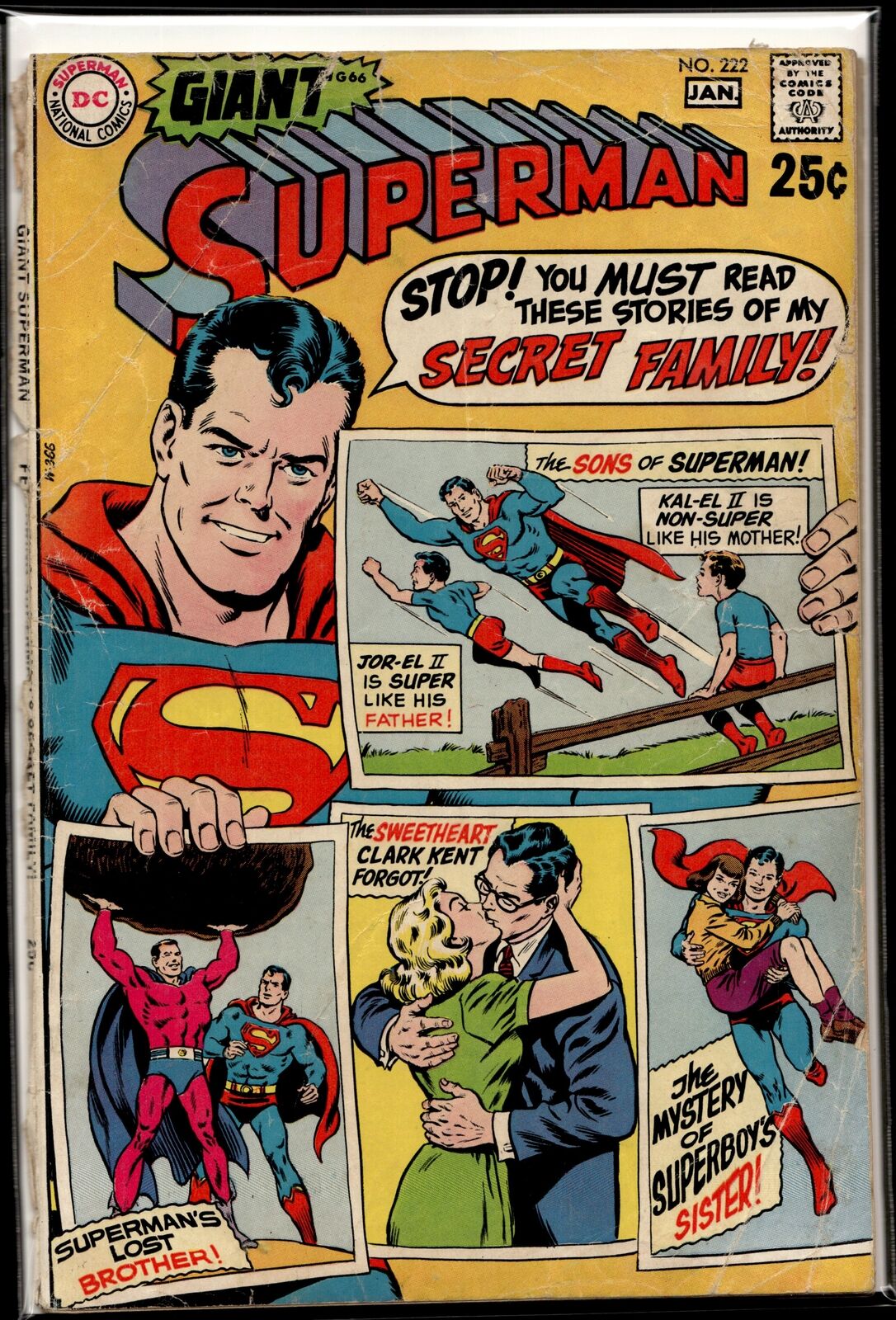 1970 Superman #222 DC Comic