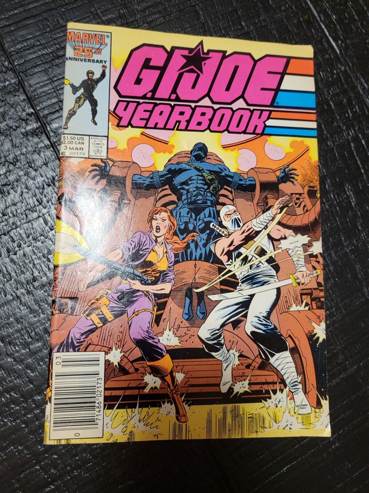G.I. Joe: A Real American Hero Yearbook #3 - Mike Zeck Cover Art. (6.5) 1987