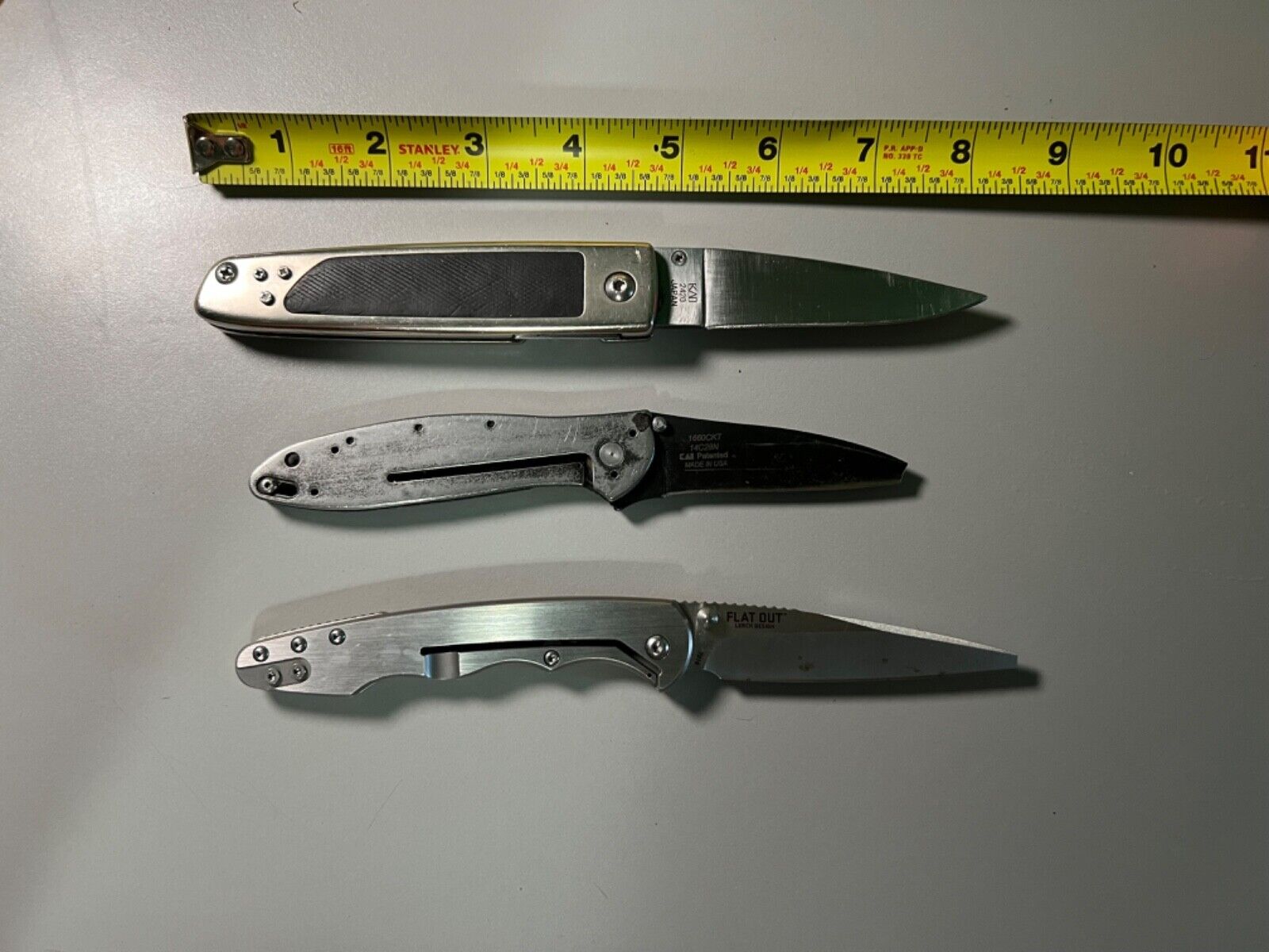Kershaw and CRKT Knife Lot (broken blade tips)