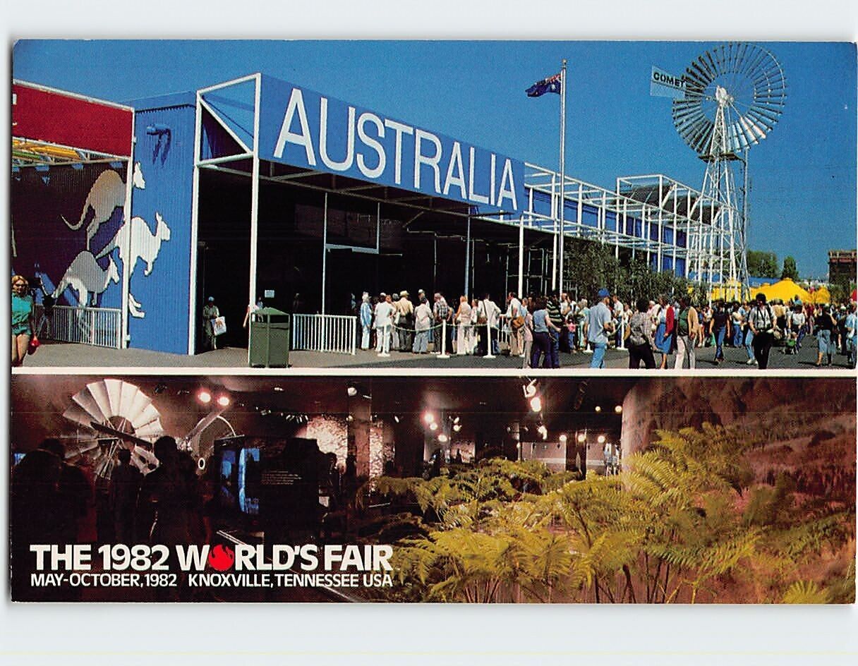 Postcard The Australia Pavilion The 1982 World\'s Fair Knoxville Tennessee USA