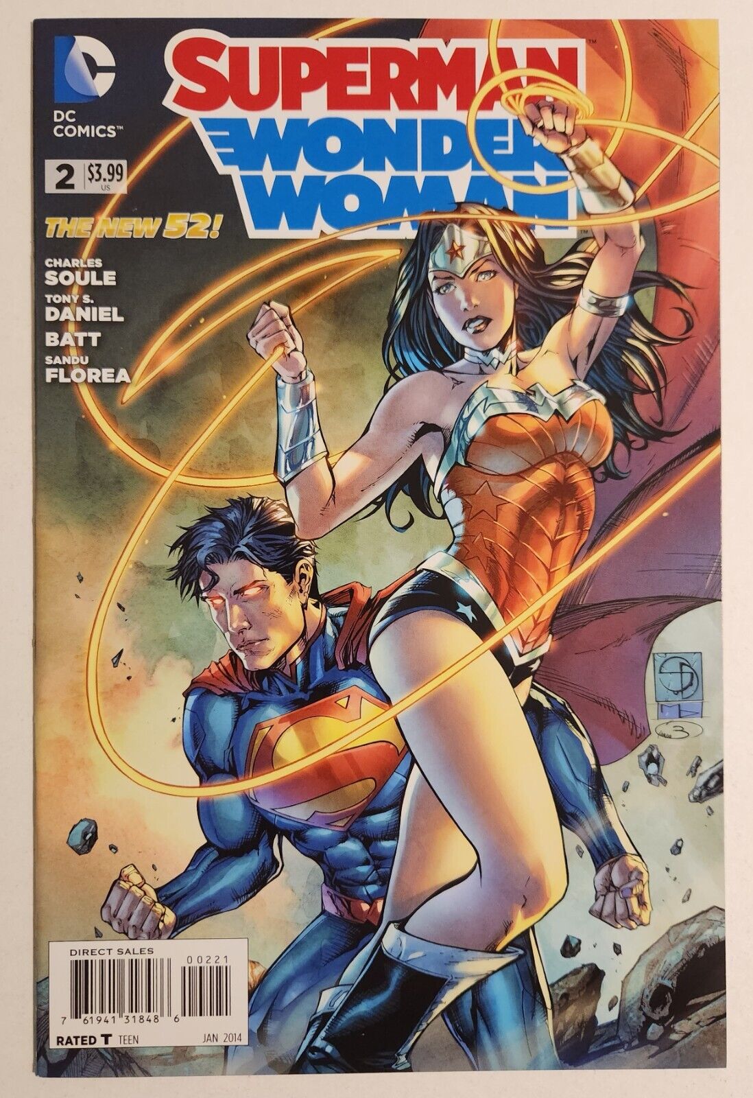 Superman/Wonder Woman #2 (2014, DC) NM- New 52 1:25 Shane Davis Variant