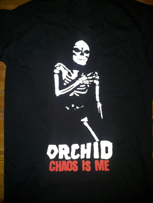 Vtg ORCHID Chaos is Me Cotton Black All Size Men Women Shirt
