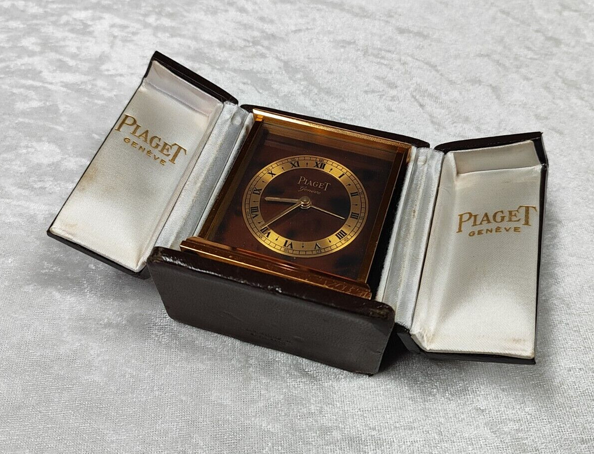extremely rare VINTAGE PIAGET 8 DAY ALARM CLOCK LIMITED EDITION