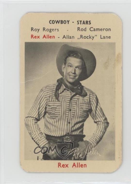 1958 Maple Leaf Film Stars (International) Cowboy Stars Rex Allen 0cp0