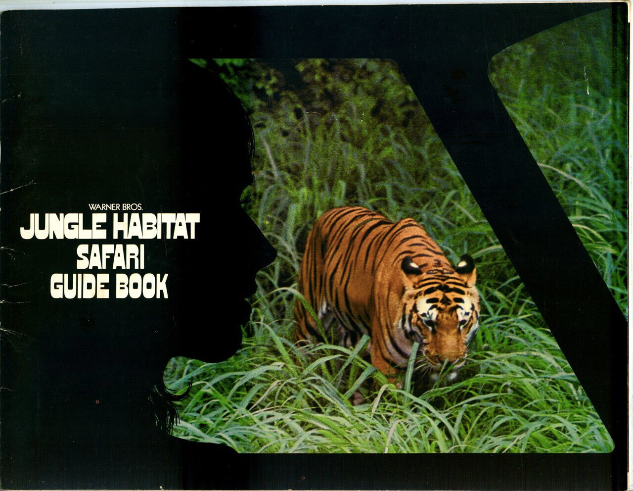 Vintage 1972 Warner Bros JUNGLE HABITAT SAFARI GUIDE BOOK Rare Souvenir Booklet