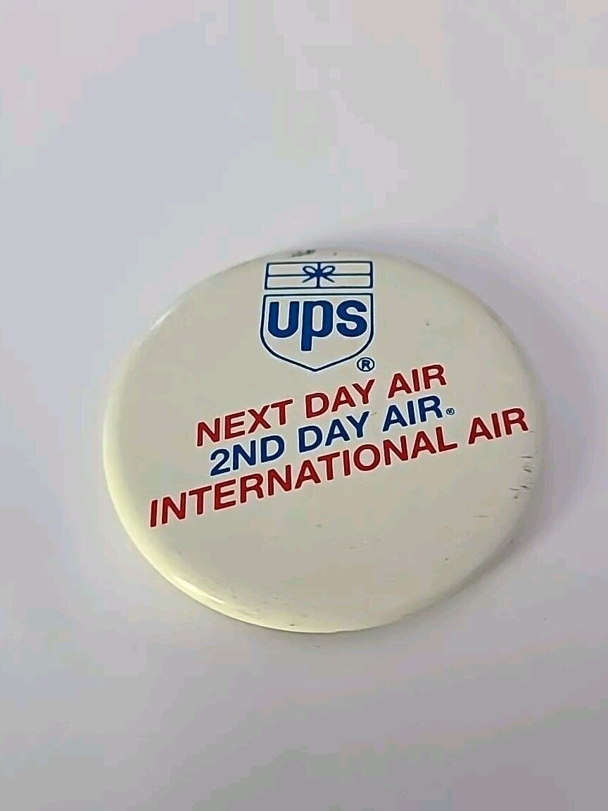 1970-80s Era United Parcel Service UPS Next  2nd Day & International Air pin