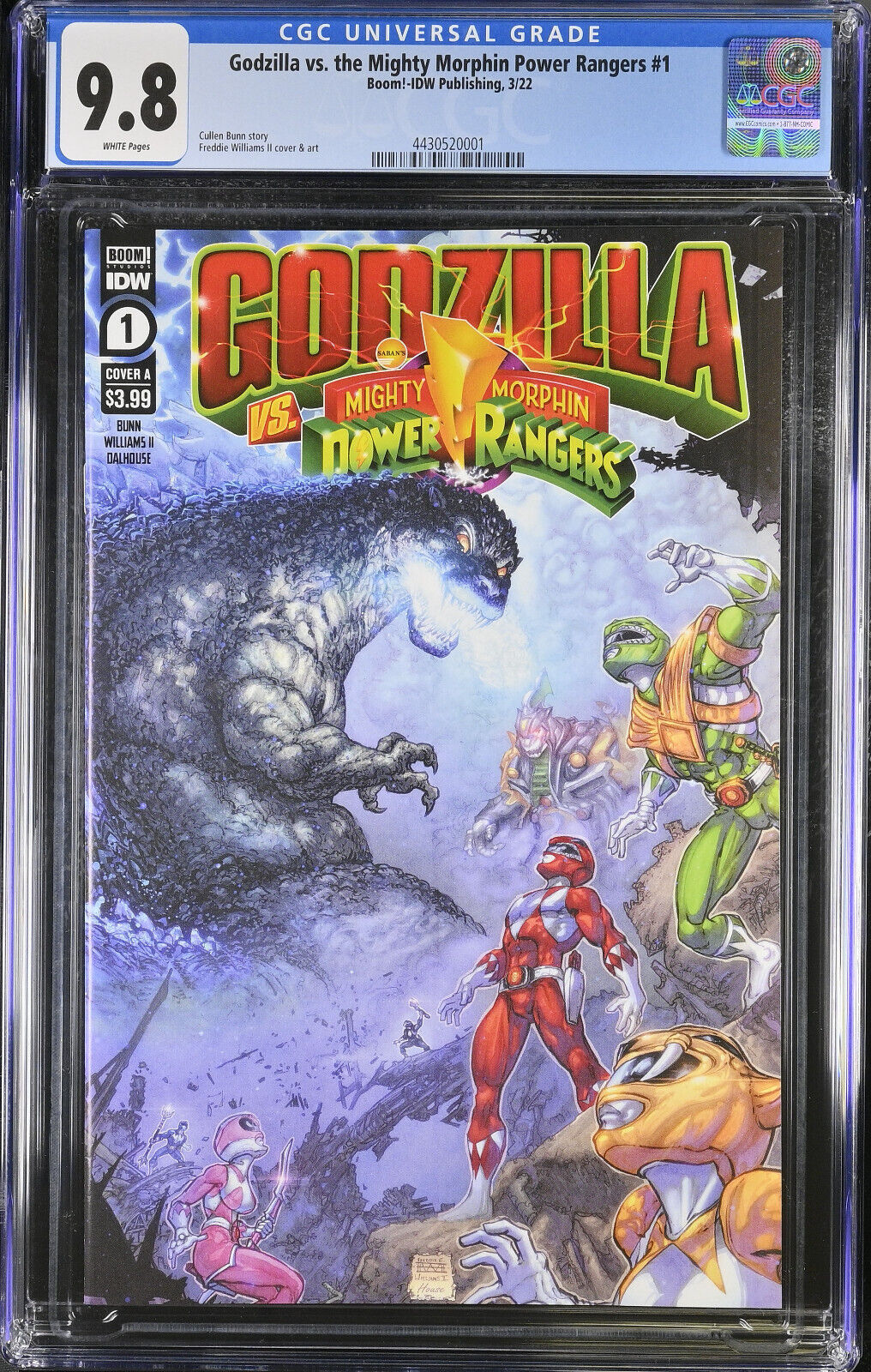 Godzilla vs Mighty Morphin Power Rangers #1 CGC 9.8 (2022) First Print