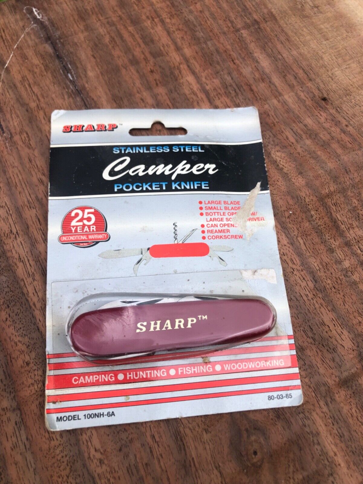Vintage Sharp brand camping knife sold in Kmart