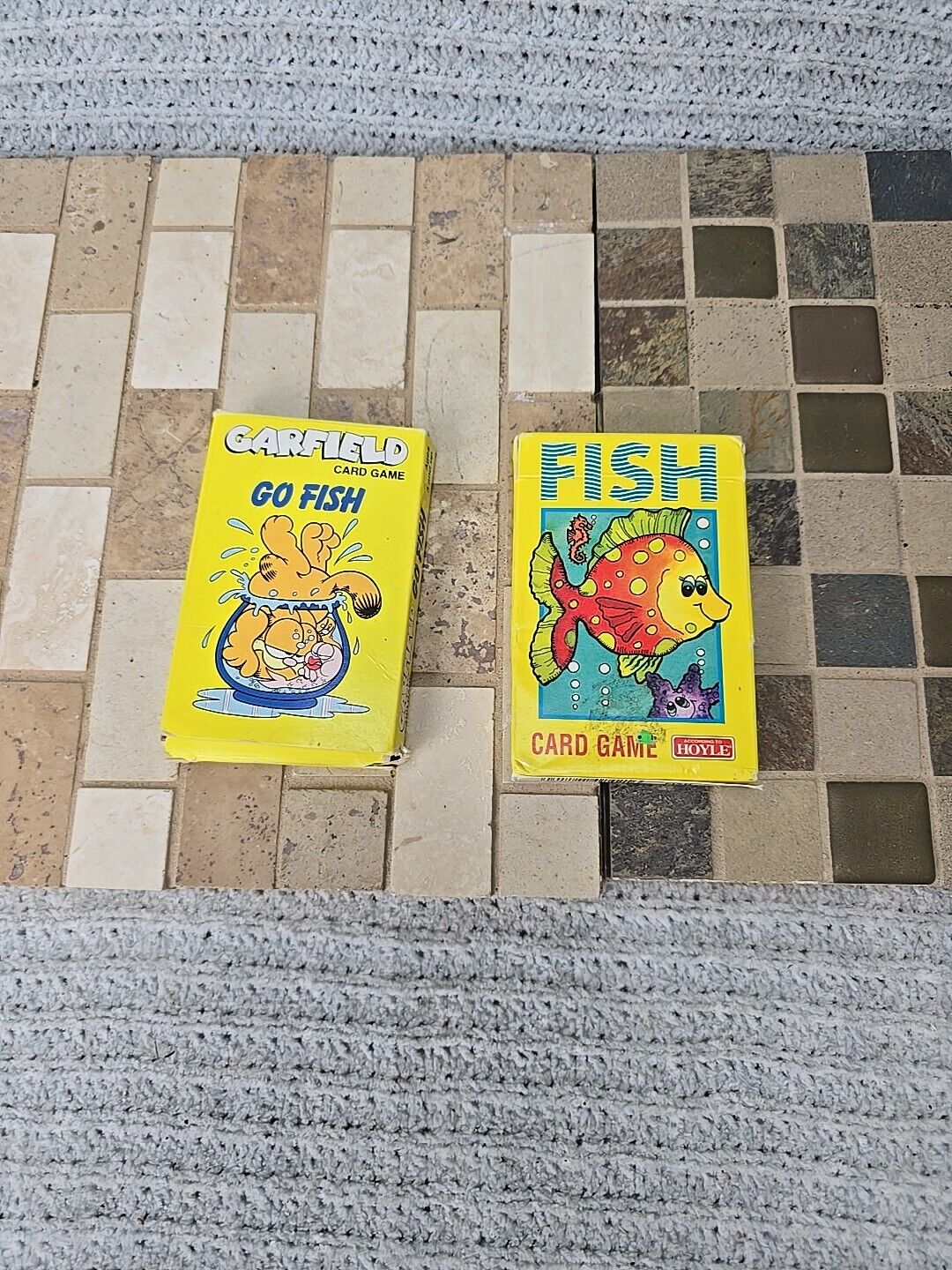 Vintage Garfield Card Game GO FISH 1978 Bicycle Games  Plus Hoyle Fish game