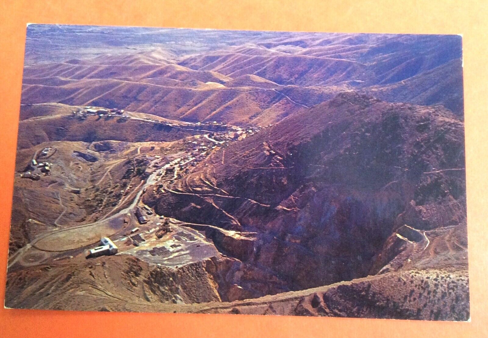 Vintage Arizona Postcard - Open Pit, Jerome