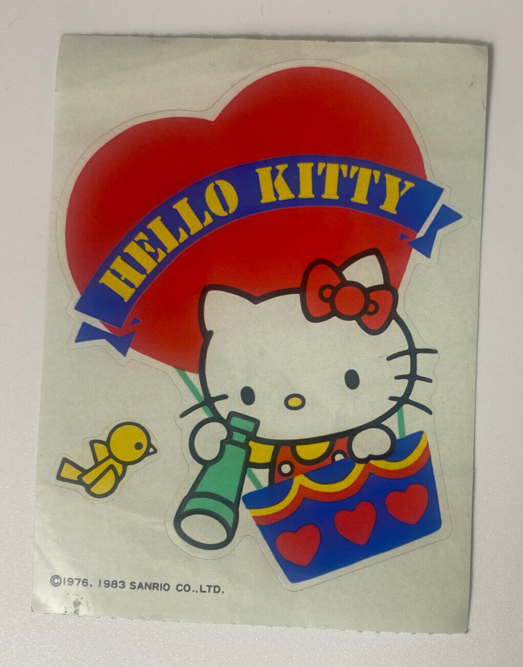 Vintage 1983 Sanrio Hello Kitty Sticker