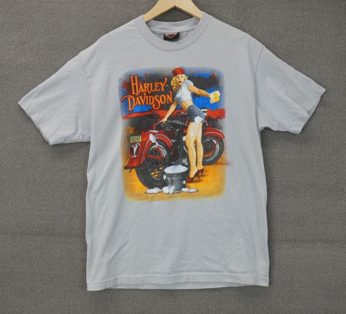 Harley Davidson 2016 Orlando Florida Tee Shirt Gray Size Large