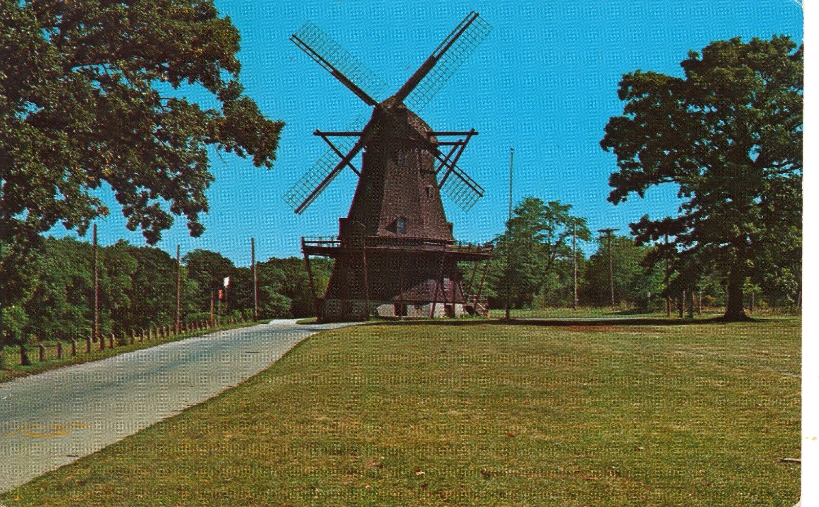 Windmill at Fabian Forest Preserve near Batavia and Geneva, IL vintage