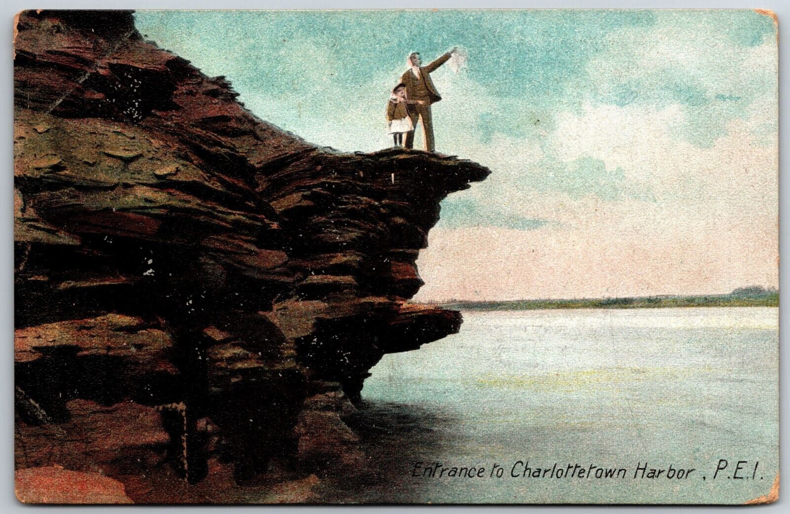 entrance to charlottetown harbor P.E.I. postcard prince edward island 