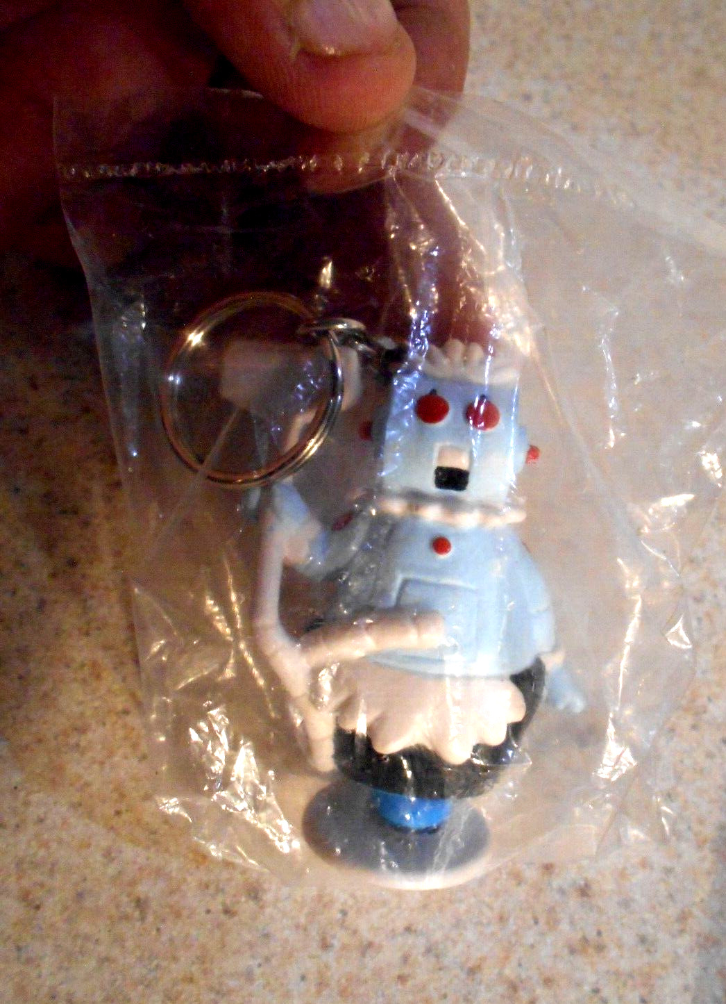 The Jetsons Rosie the Robot w Vacuum  Keychain New Sealed 1990