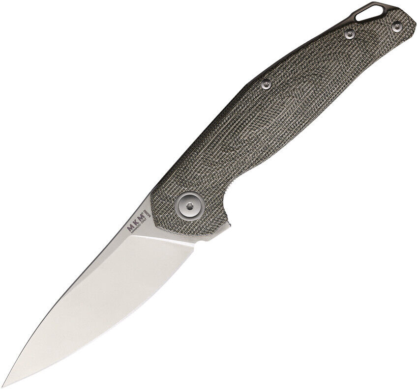 MKM-Maniago Knife Makers Goccia Linerlock Green Micarta Folding M390 Knife