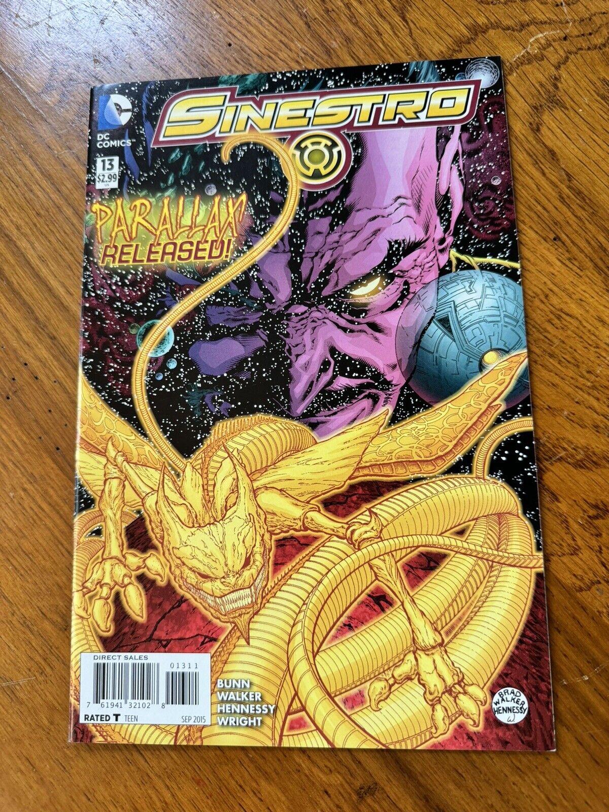SINESTRO #13 DC COMICS 2015 BAGGED AND BOARDED