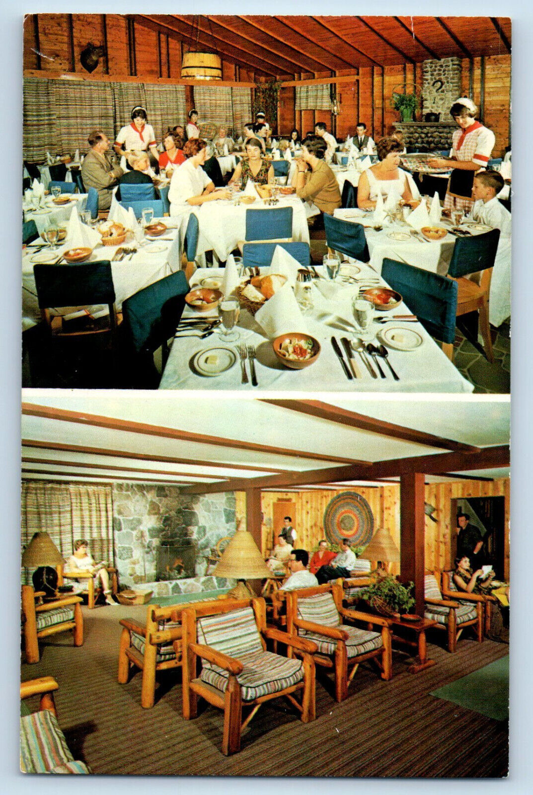 Charlevoix Quebec Canada Postcard Hotel-Motel De La Roche Pleureuse 1976