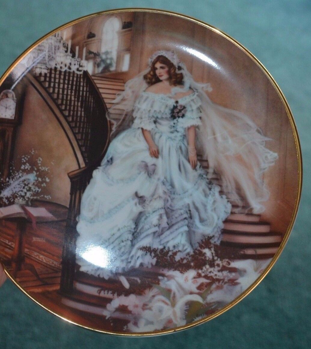 Vintage Collector Plates Caroline 1986 Portraits of American Brides in box