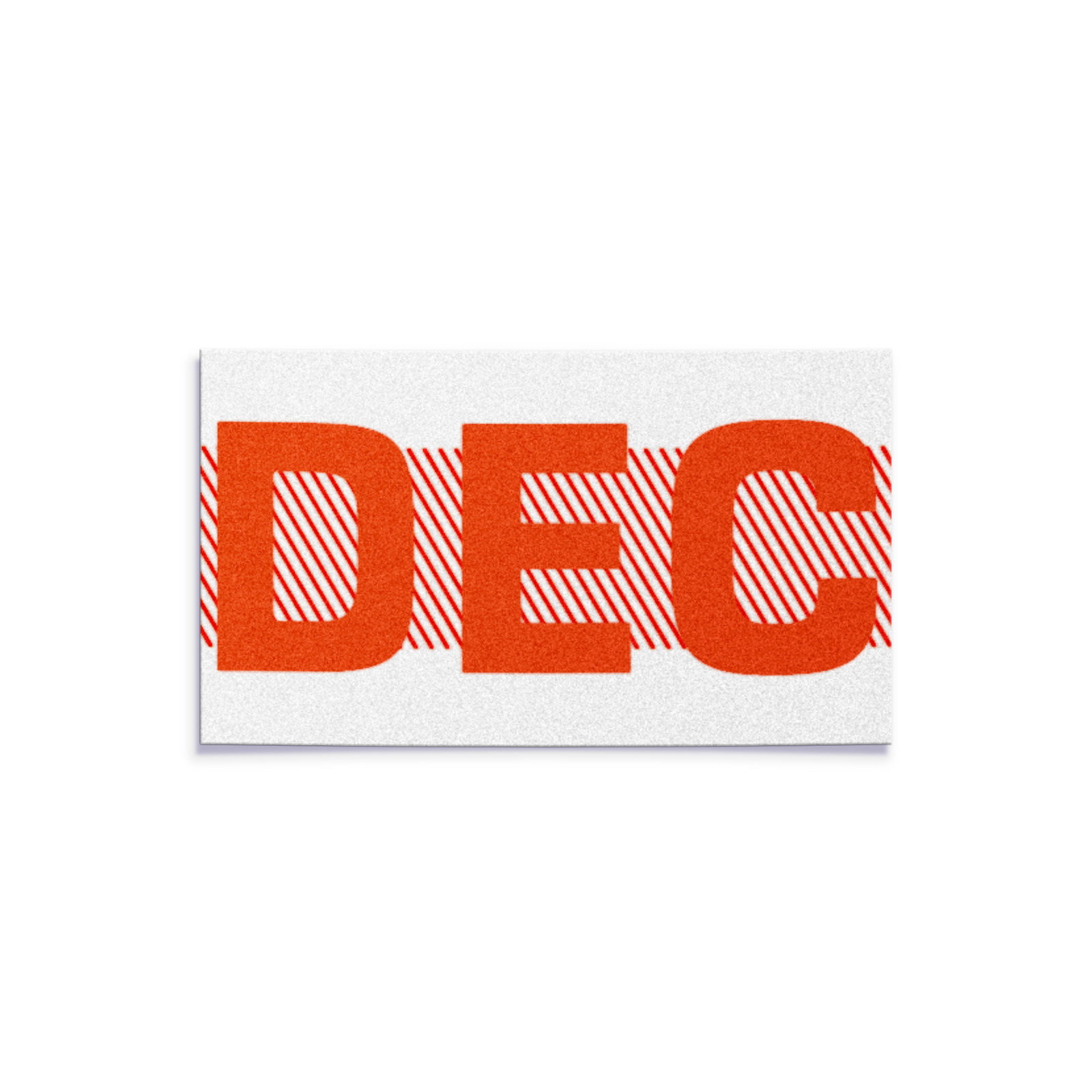DECEMBER - California License Plate RED Month Sticker - DMV Registration YOM Tag