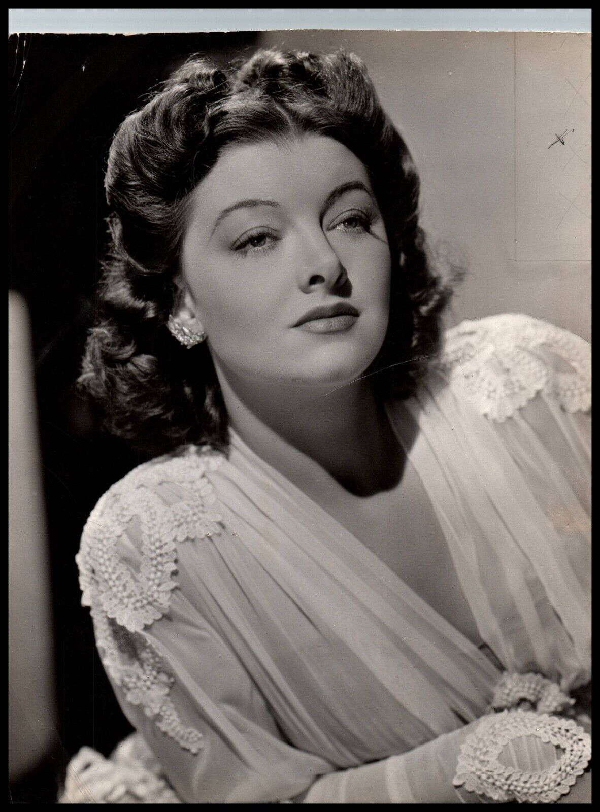 Hollywood Beauty MYRNA LOY QUEEN PRE-CODE STUNNING XXL PORTRAIT 1940s Photo 733