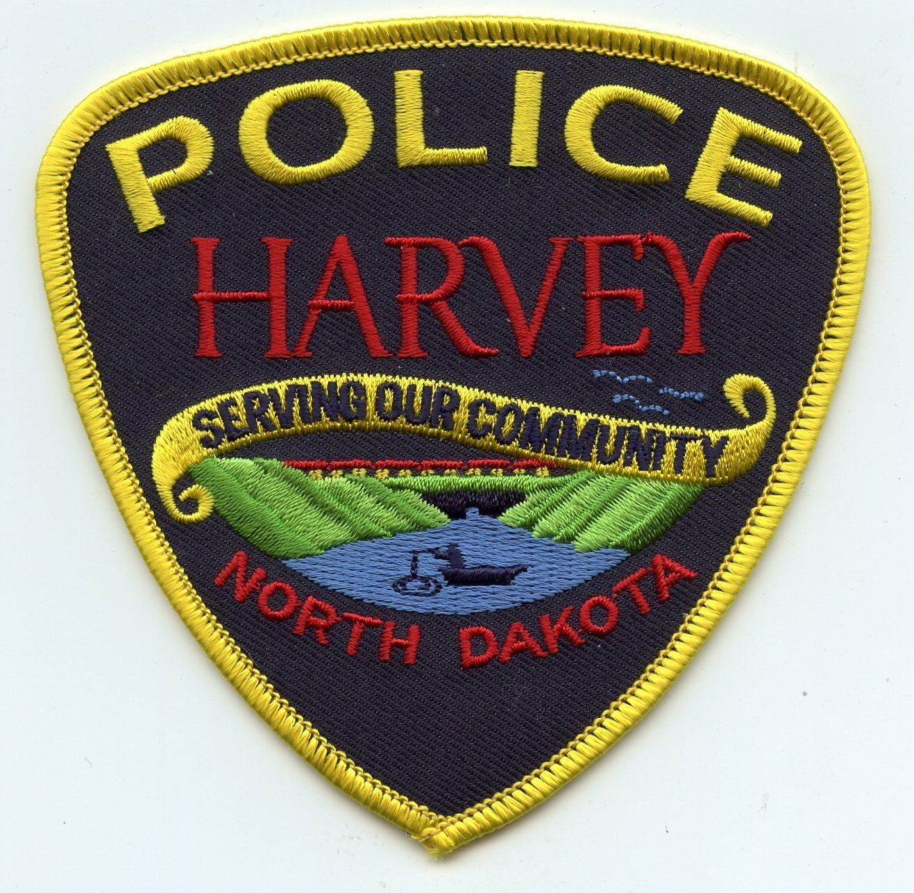 HARVEY NORTH DAKOTA ND Serving Our Community POLICE PATCH