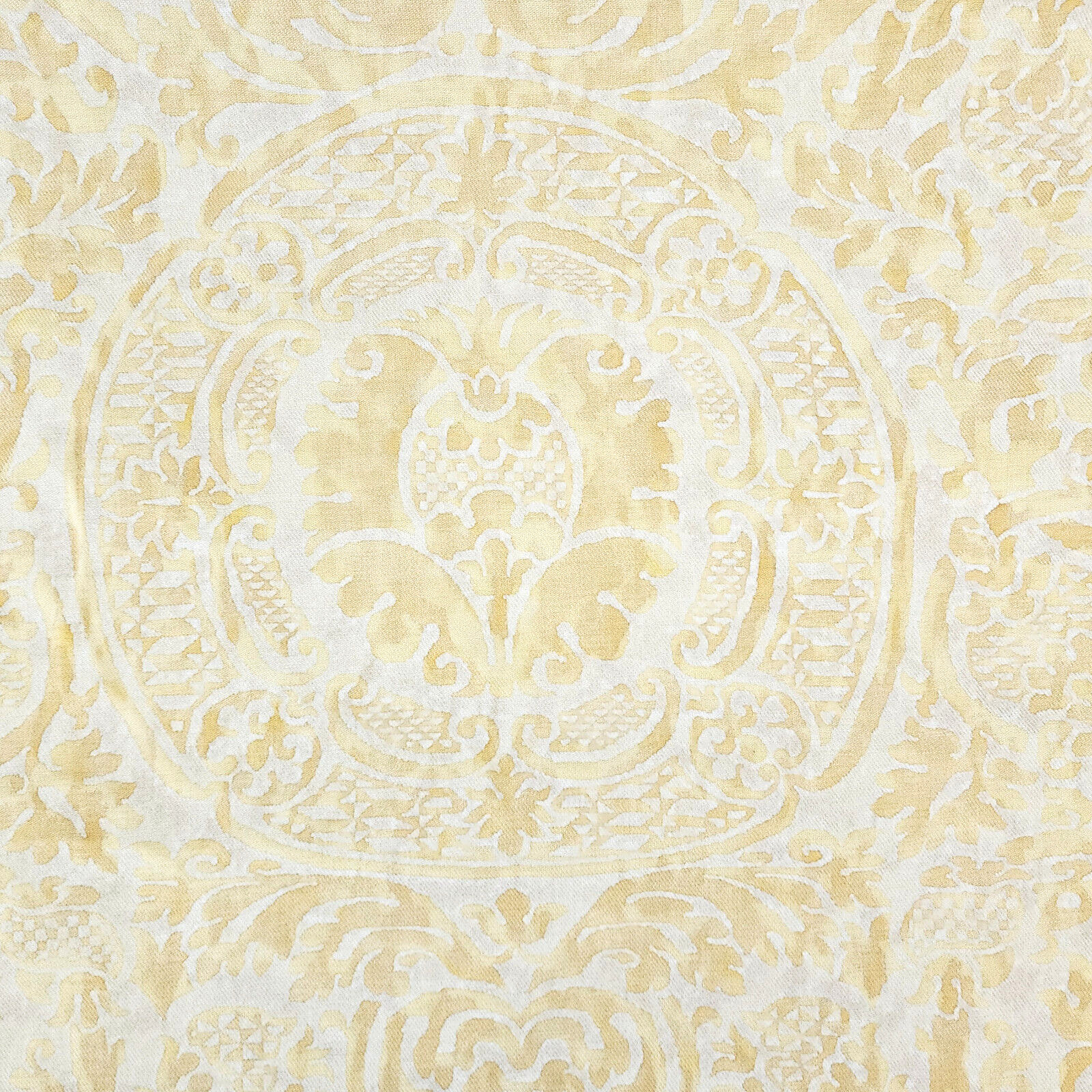 Fortuny Orsini Yellow & White Texture Deigner Fabric