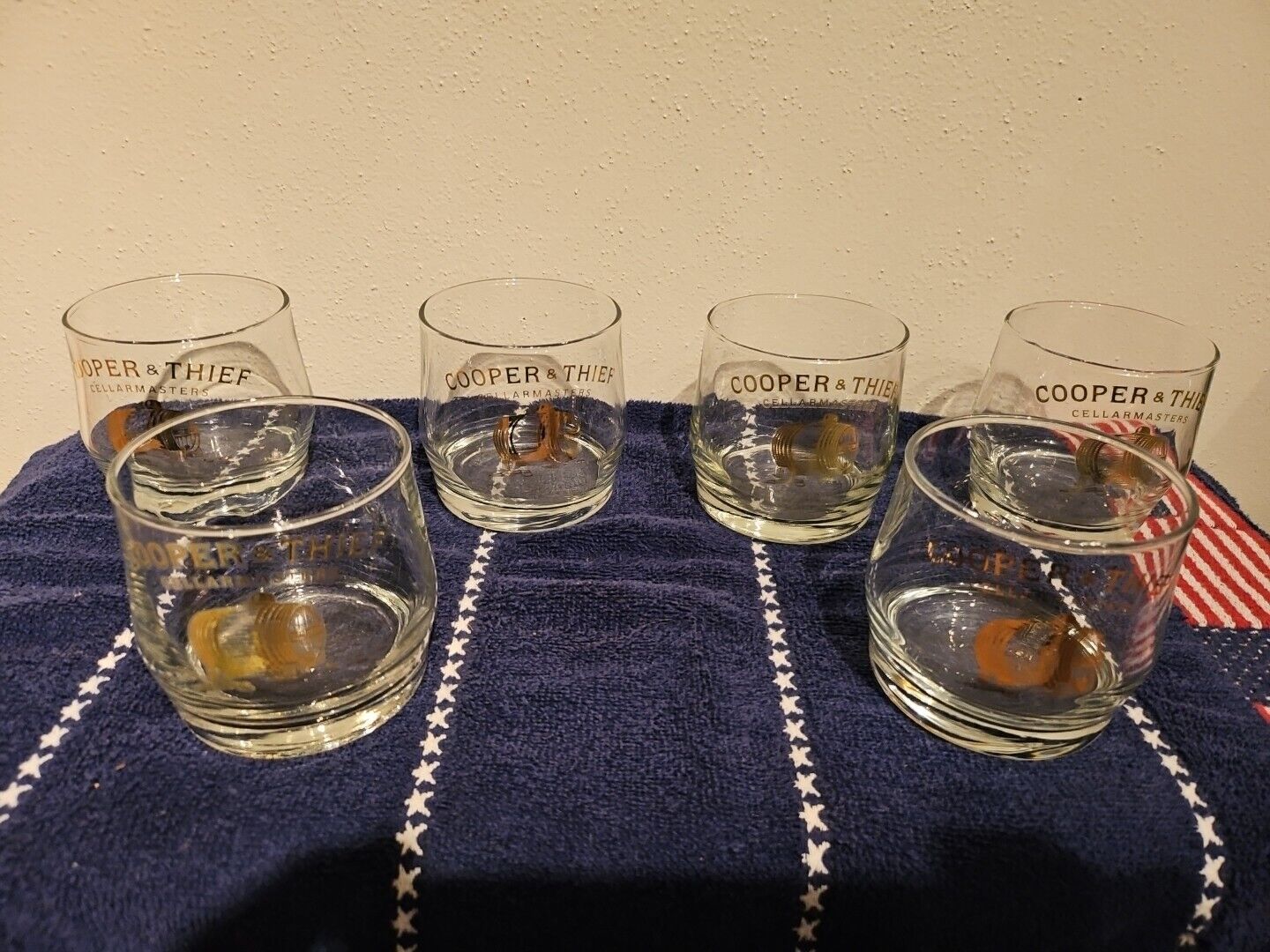 Whiskey Glasses Cooper & Thief Cellarmasters Whiskey Lowball Rocks 6 Glasses 