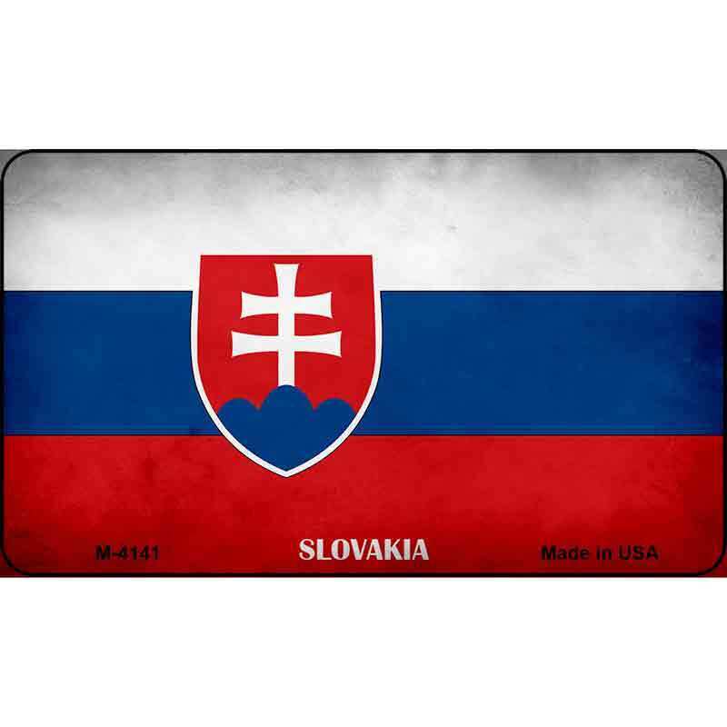 Slovakia Flag Novelty Metal Magnet M-4141