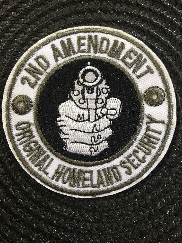 2nd Amendment GUN RIGHTS 1789  embroidered iron on Vest Patch  3\