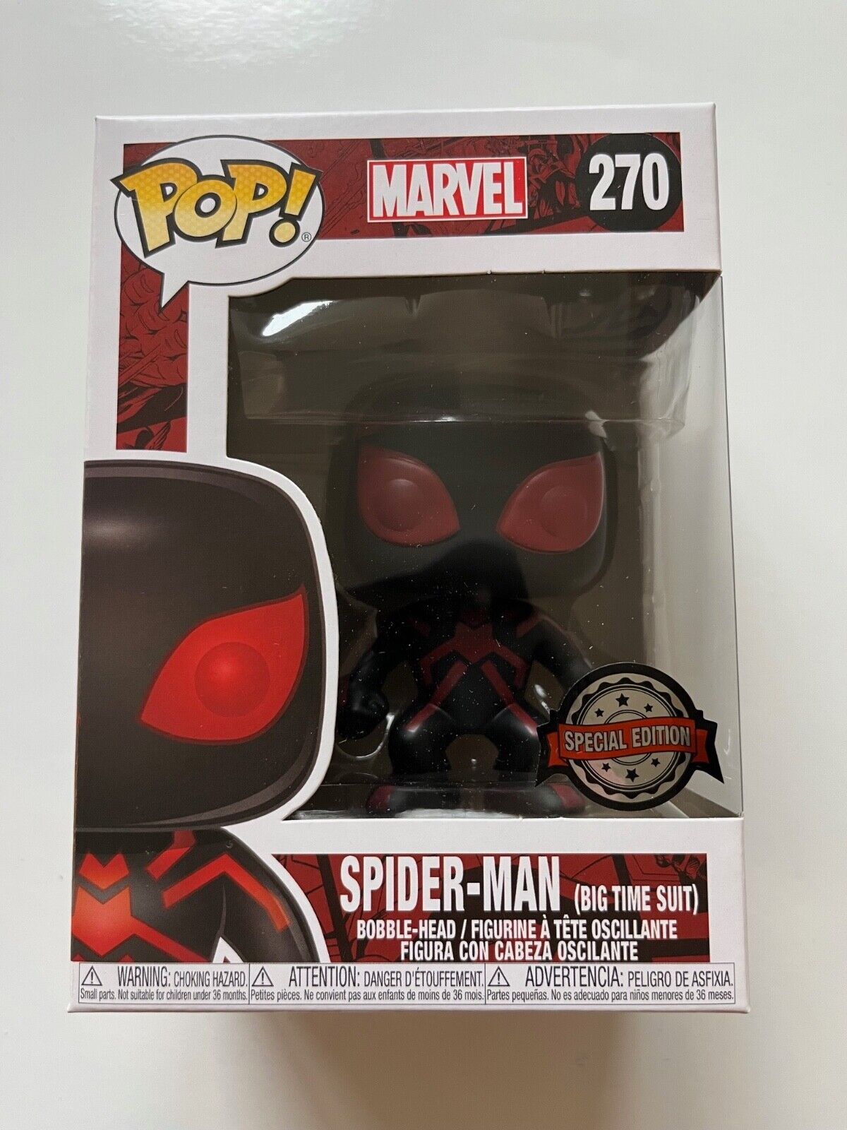 Funko Pop Marvel Spider-Man Big Time Suit New Factory Sealed OOP 270 Walgreens