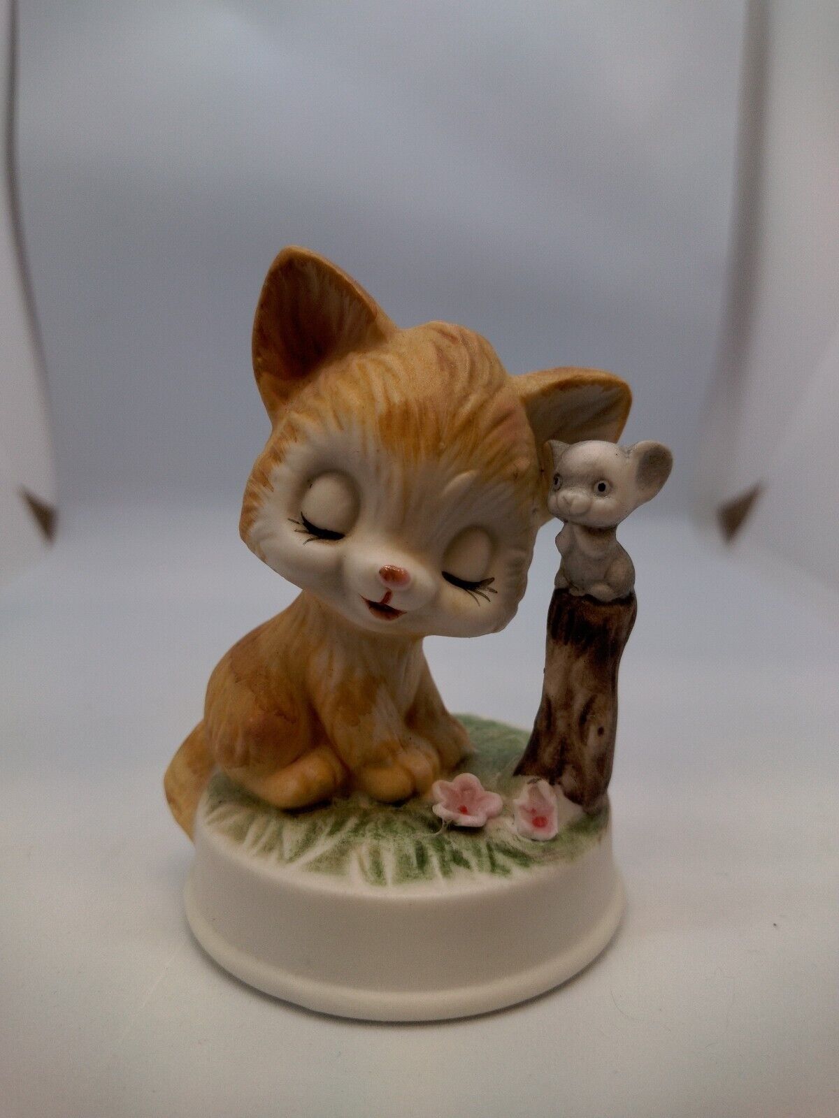 Vintage Nanco Kitten And Mouse Figurine