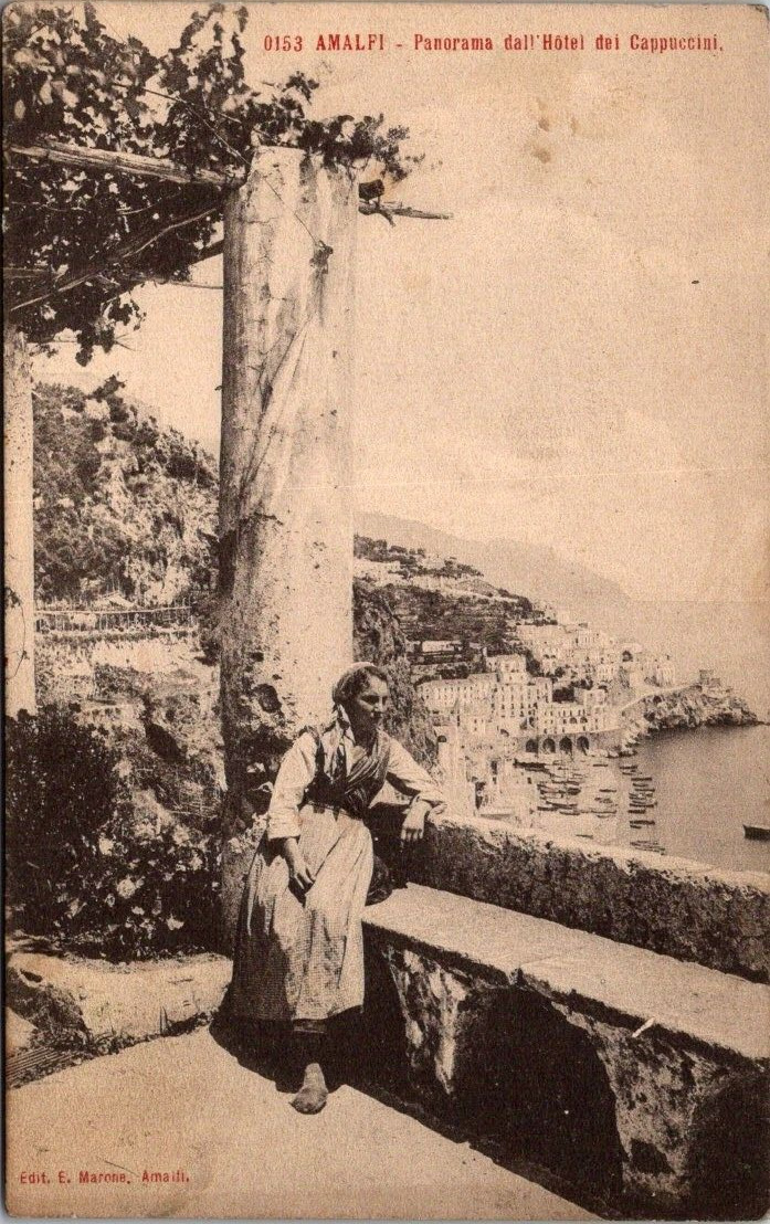 View from Hotel dei Cappuccini, Amalfi (Campania, Italy) Postcards (UNPOSTED)